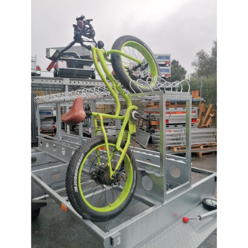 PORTABICICLETAS ESPECIAL REMOLQUE BICICLETA DE MONTAÑA / E-BIKE 10P